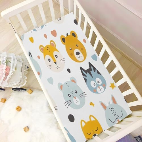 Wajiw Crib Sheets Soft Breathable Fitted for Standard and Toddler Mattresses 1