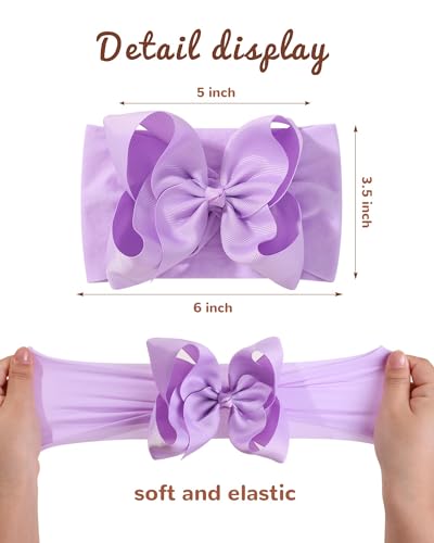 Doboi 20PCS Baby Bows Headbands with Ribbon Bow