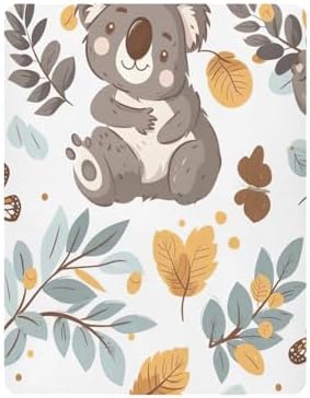 Wajiw Koala Crib Sheets Soft Breathable Fitted Set