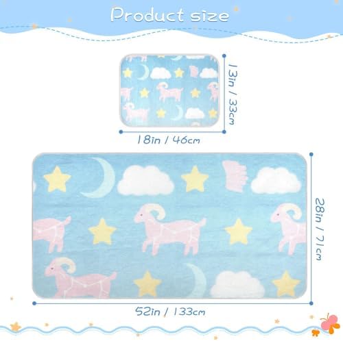 Cute Animal Cooling Baby Mattress Protector 28x52 Reusable