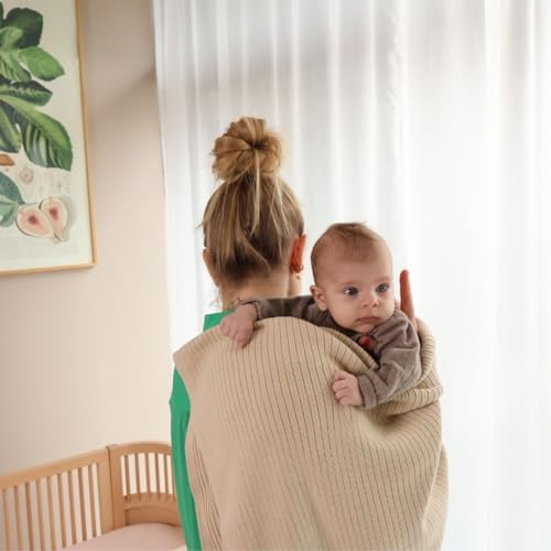 Huxie Organic Cotton Baby Blanket - 30 x 40 Soft Swaddle Blanket
