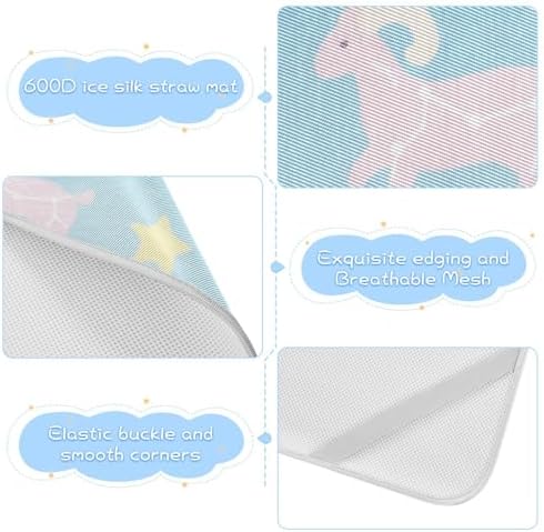 Cute Animal Cooling Baby Mattress Protector 28x52 Reusable