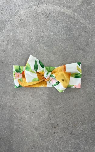 Clementine Bow Stretch Headband for Babies