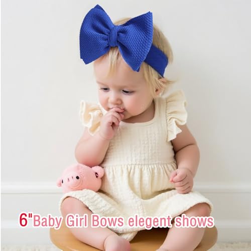 Baby Girl Bows Wide Headband Newborn Hairband Gift Red Blue