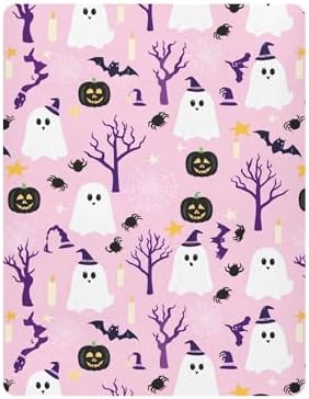 Qilmy Halloween Ghost Crib Sheet Soft Breathable Baby Bedding