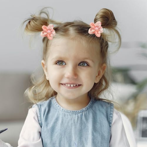 50 Pcs Baby Girls Hair Clips with Flowers and Bows