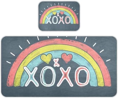 XOXO Hugs Kisses Cooling Baby Crib Mattress Protector 28x52