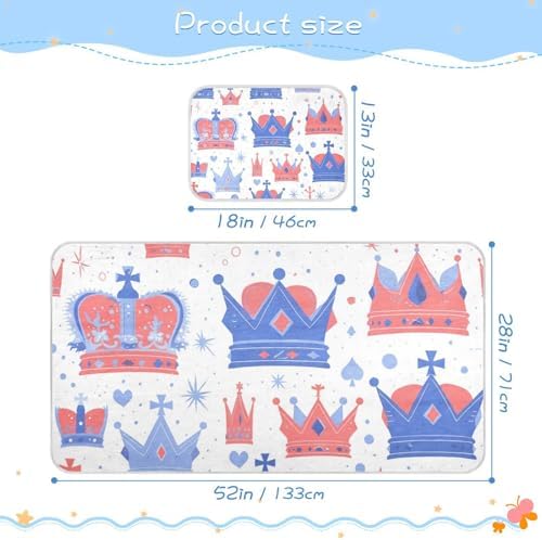 Cooling Union Jack Baby Mattress Protector 28x52 Reusable