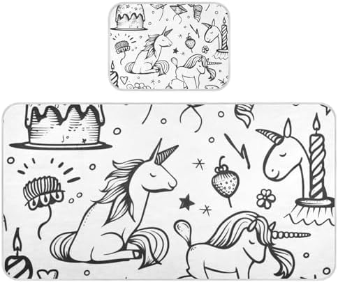 Cooling Baby Mattress Pad 28x52 Unicorns Design