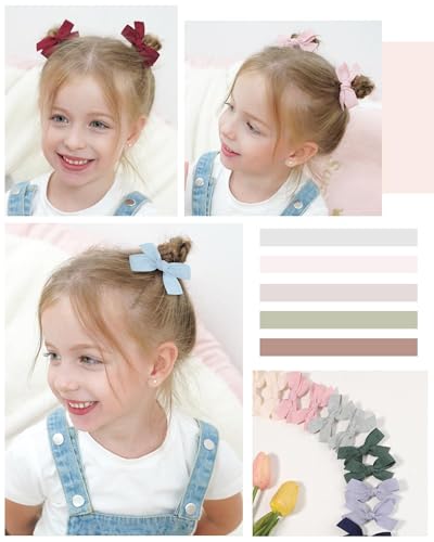 Doboi 24PCS Baby Hair Bows with Lined Clips