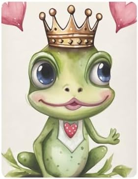Wajiw Frog Crib Sheets for Girls Boys Soft Breathable Fitted Crib Sheet