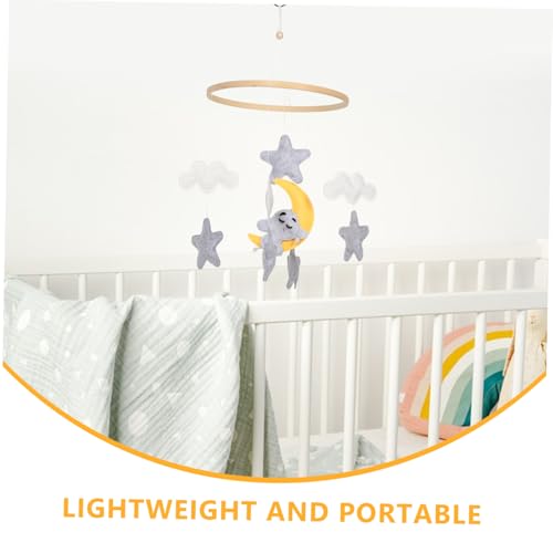Kisangel Crib Mobile with Felt Animals
