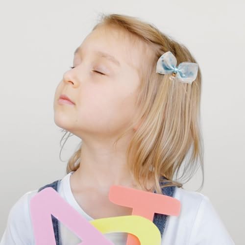 50 Pcs Baby Girls Hair Clips with Flowers and Bows