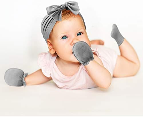 Geyoga 18-Piece Baby Headband Socks and Mittens Set 1