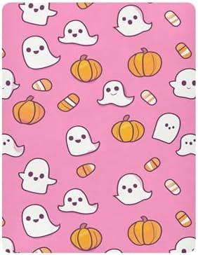 Qilmy Cute Ghosts Fitted Crib Sheet for Baby Soft and Breathable
