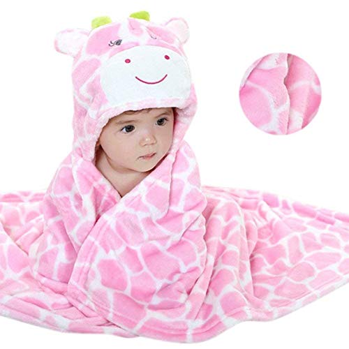 Vauwmsr Baby Hooded Blanket Ultra Soft Warm Newborn Infant Swaddle Wrap