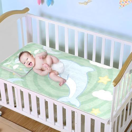 Cooling Baby Bed Mattress 28x52 Crib Waterproof Pad