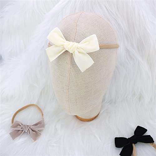 Velvet Bow Headbands 32 24 PCS for Baby Girls