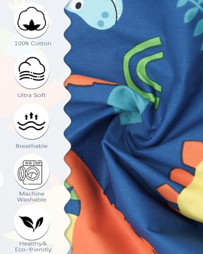 ALVABABY Toddler Pillowcases 2 Pack Organic Cotton Travel Pillow Covers for Kids