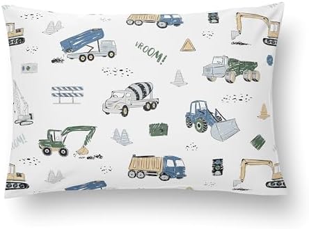 Sweet Jojo Designs Construction Truck Toddler Pillow 13x18