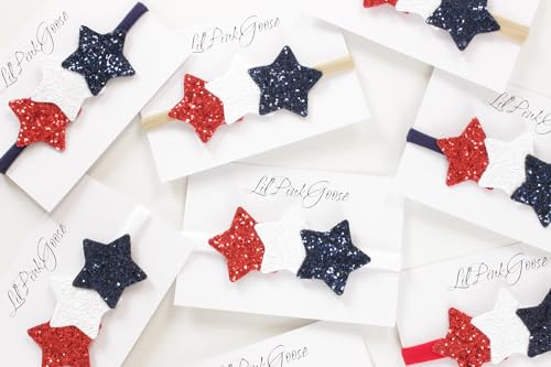 4th of July Glitter Star Headband for Baby
