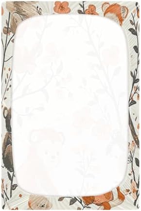 Wajiw Forest Animals Crib Sheets for Girls and Boys 28x52In
