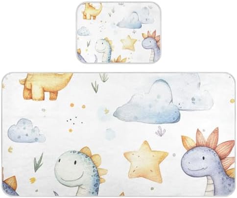 Stegosaurus Cooling Mattress Pad Protector for Baby and Toddler 28x52