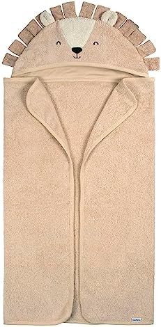 Gerber Baby Animal Hooded Towel Set Brown Lion One Size