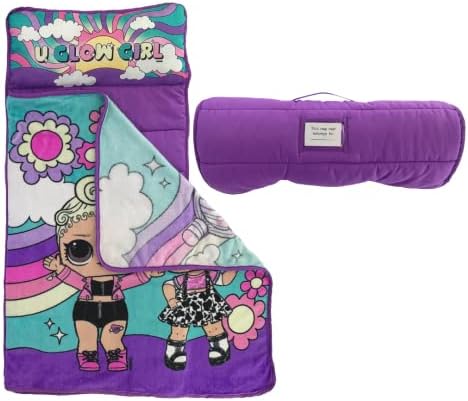 LOL Surprise 24W x 45L Toddler Nap Mat with Pillow and Blanket 1