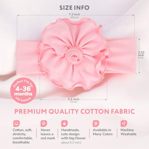 BABYGIZ Baby Girl Headbands with Big Flower