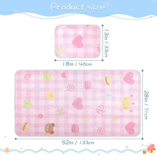 Cooling Baby Crib Mattress Protector 28x52 Pink Mesh