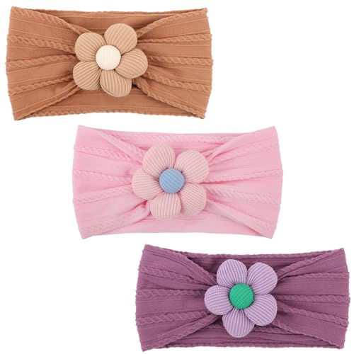 AQOKKA Baby Flower Headband with Color Options