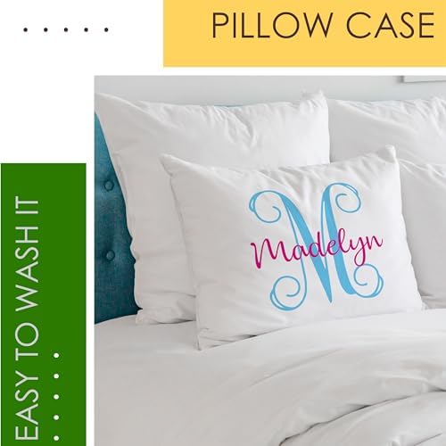 Personalized Monogrammed Baby Pillowcase for Kids Room Decor