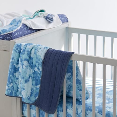 HonestBaby Organic Cotton Crib Sheet Set Heather Gray