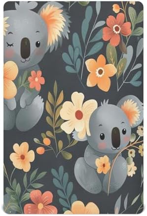 Wajiw Koala Crib Sheets Soft Breathable Fitted Bedding