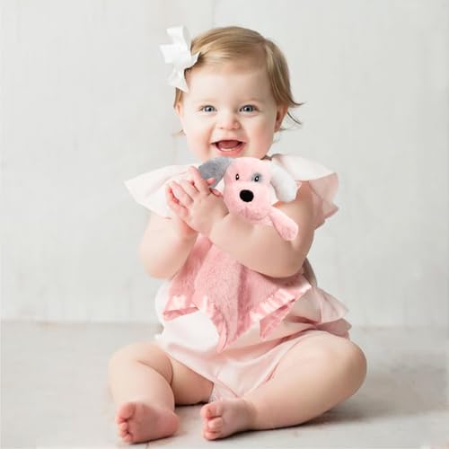 BEILIMU Plush Puppy Security Blanket 135 Inch Soft Lovey Toy for Baby