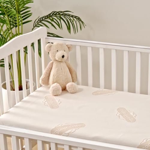 Deluxe Organic Waterproof Crib Mattress Pad for Baby and Toddler Beds