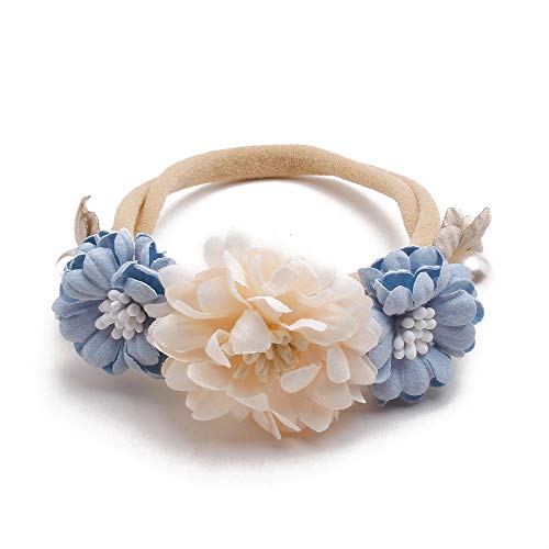 OOSAKU 6PCS Soft Floral Headbands for Baby Girls
