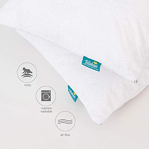Biloban Toddler Pillowcase Protector 2 Pack - Waterproof Bamboo Viscose