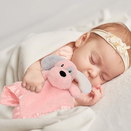 BEILIMU Plush Puppy Security Blanket 135 Inch Soft Lovey Toy for Baby