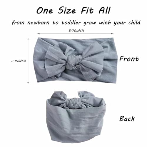 Huuflyty Super Stretchy Soft Baby Girls Headbands with Bows
