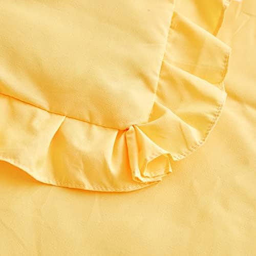 UOZZI BEDDING 4-Piece Yellow Toddler Bedding Set
