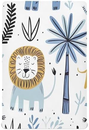 Wajiw Cute Animals Crib Sheet Set for Standard Size Mattress