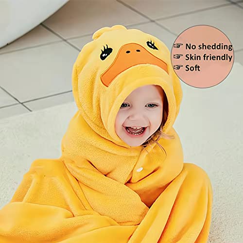 BEENIFIC Hooded Baby Towel - Yellow Duck Design