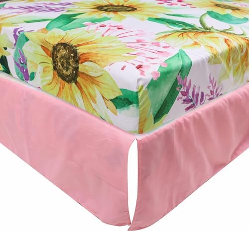Pink Cartoon Elephant Crib Bedding Set for Girls 3 Piece