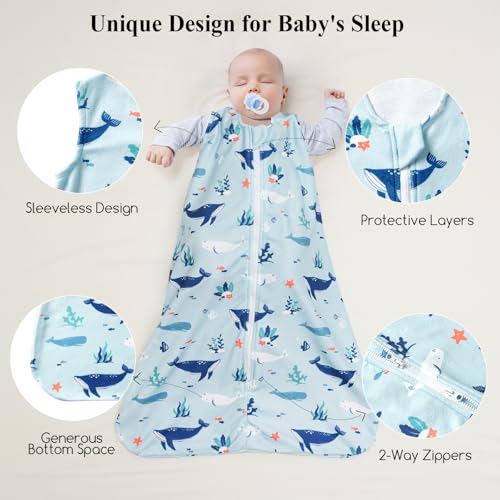 Davids Kids Micro Fleece Sleep Sack 6-12 Months 2 Pack
