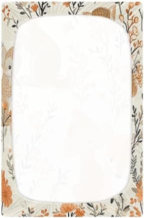 Wajiw Forest Animals Crib Sheets for Girls and Boys