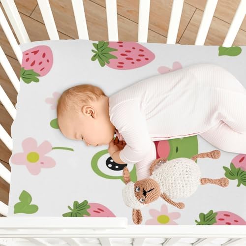 Wajiw Frogs Crib Sheets Soft Breathable Fitted