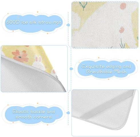 Cooling Baby Mattress Pads 28x52 Waterproof 4Sided for Kids Adults