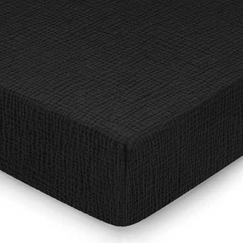 Pro Goleem Muslin Crib Sheets - Soft Breathable Neutral Cotton